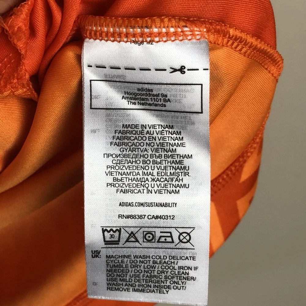 Adidas Goalkeeper Sample Tag Long Sleeve Jersey Men's Small Orange